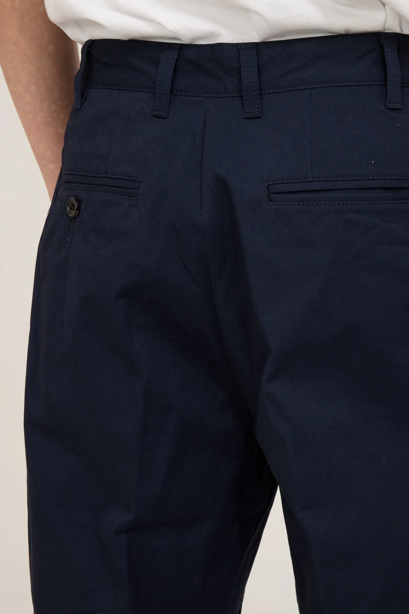 2 Pleats Twill Pant Navy
