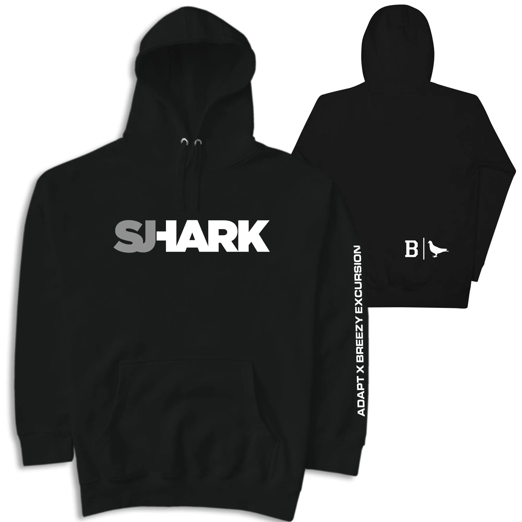 ADAPT X BREEZY EXCURSION SJ SHARK Hoodie GRAY