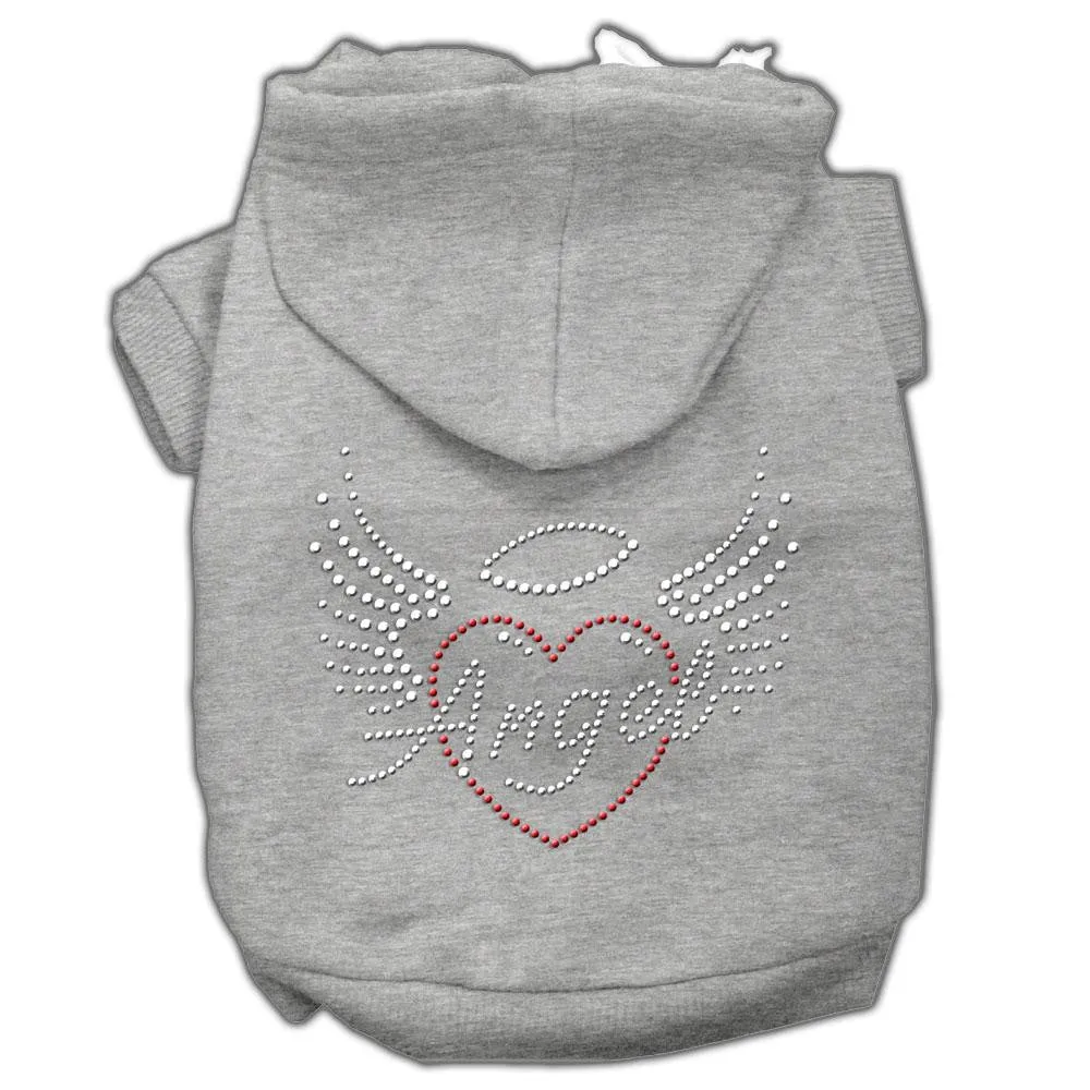 Angel Heart Rhinestone Hoodies Grey XXL (18)