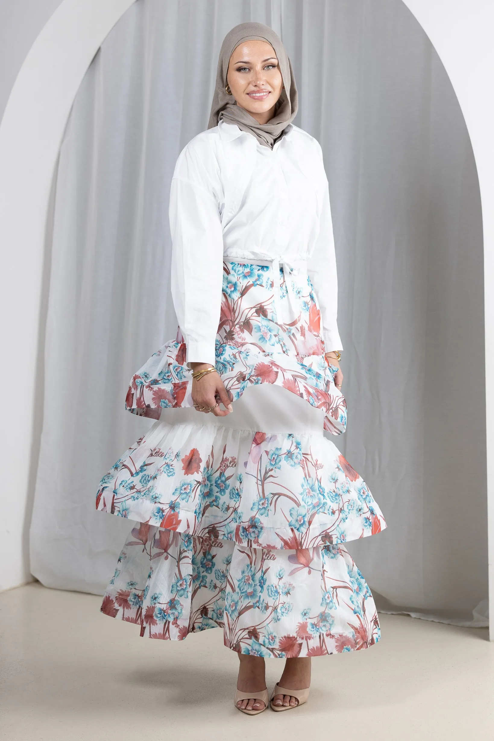 Areem Tiered Zimi Skirt
