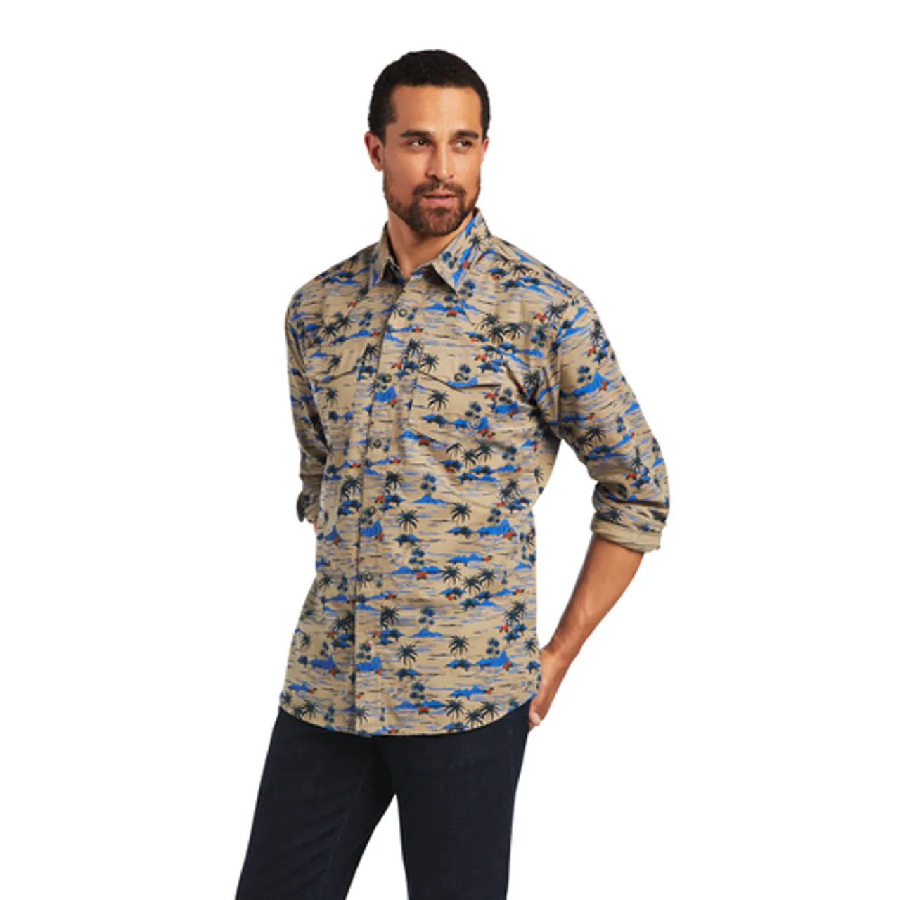 Ariat Hart Retro Fit Fields of Rye Snap Up Western Shirt