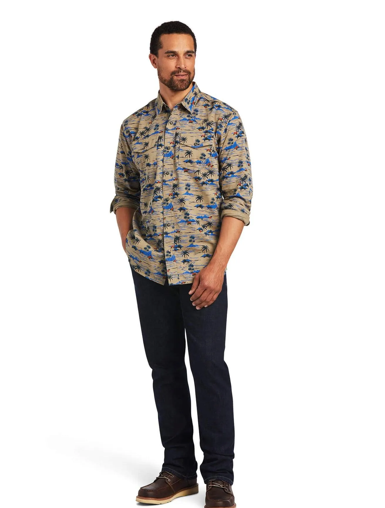 Ariat Hart Retro Fit Fields of Rye Snap Up Western Shirt