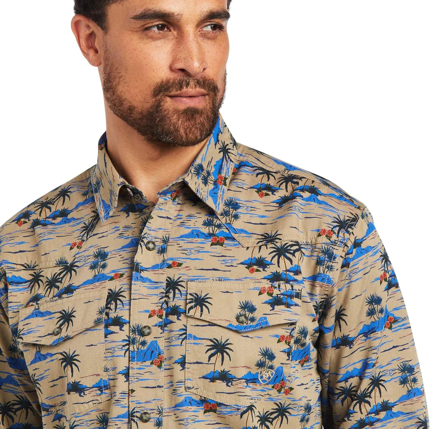 Ariat Hart Retro Fit Fields of Rye Snap Up Western Shirt