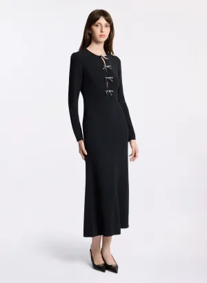 Crystal Bow Midi Dress