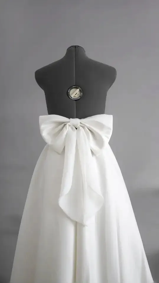 Custom Satin Full A Line Wedding Skirt Separate All Sizes/Colors