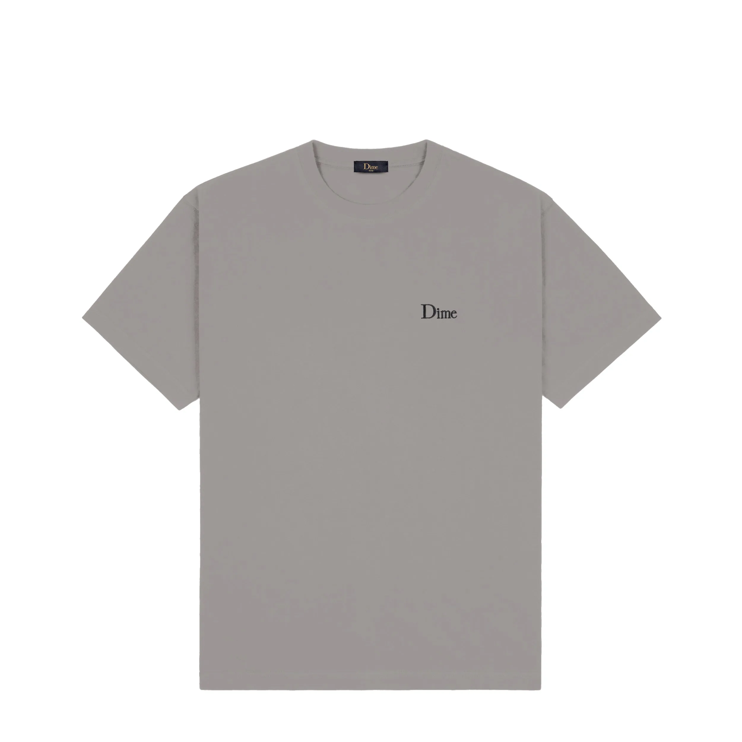 Dime Classic Small Logo T-Shirt - Charcoal