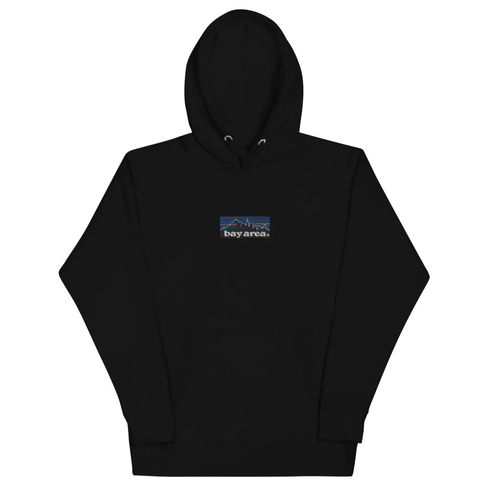 Embroidered Baydagonia Black Hoodie