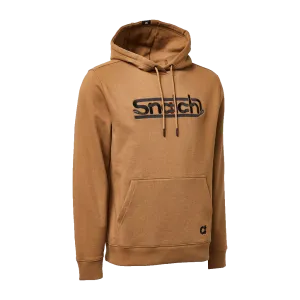 Embroidered Snatch Hoodie Dark Sand