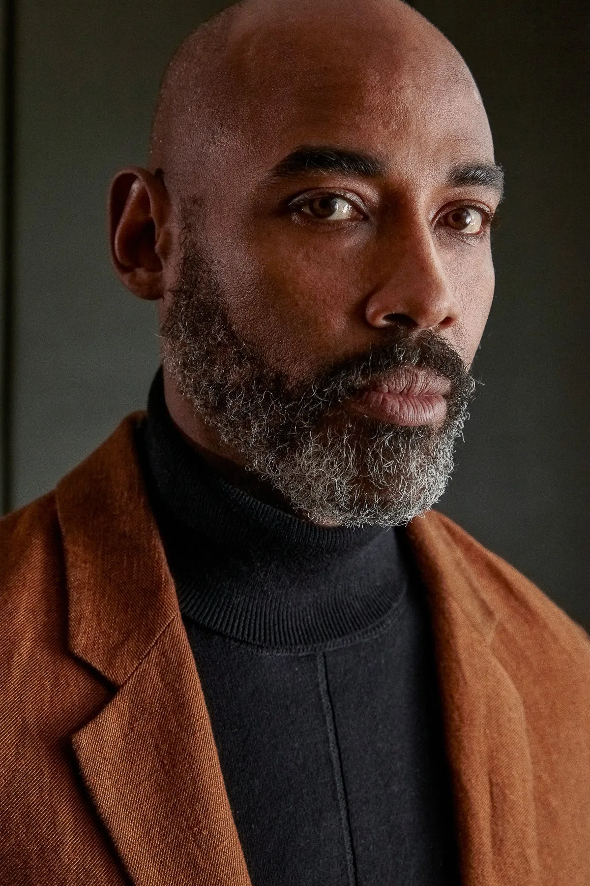 ENVER blazer winter linen cognac