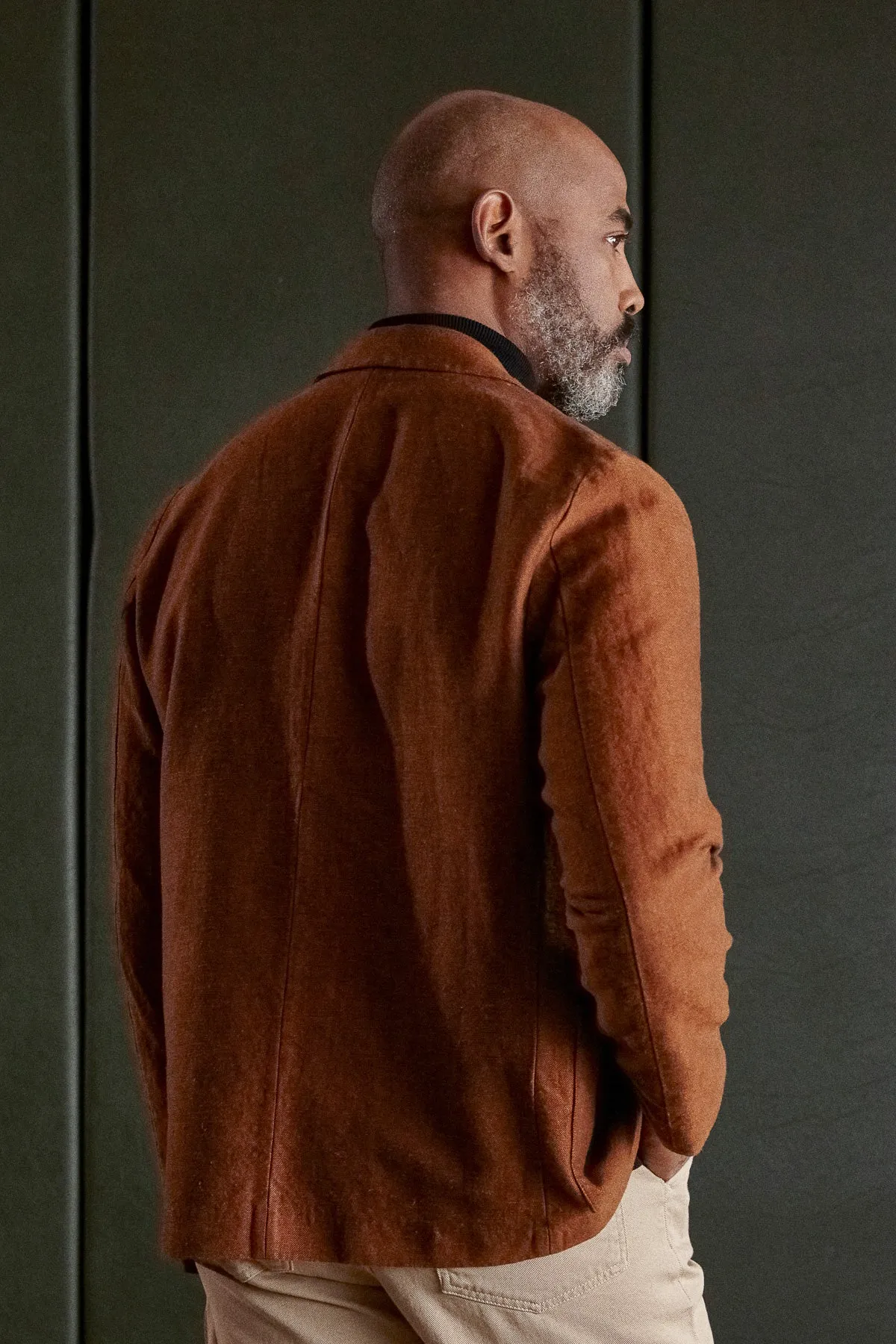 ENVER blazer winter linen cognac