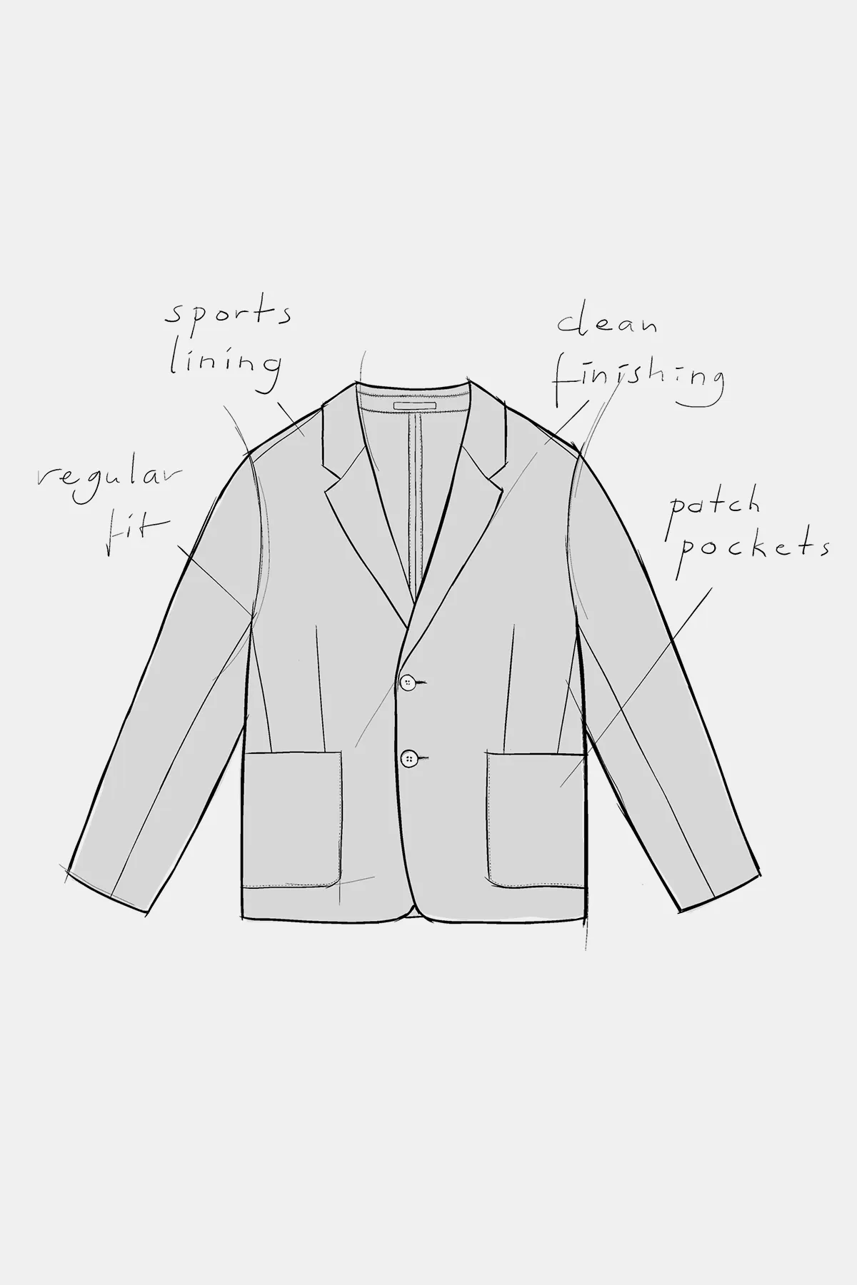 ENVER blazer winter linen cognac