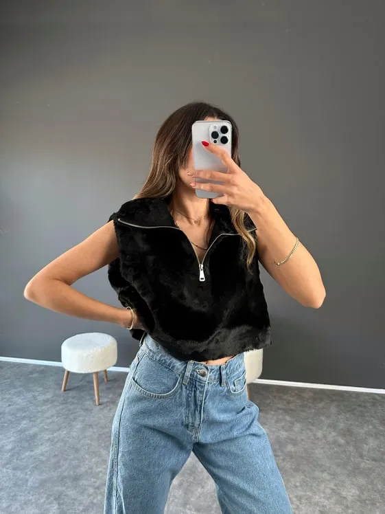 Faux Fur Fluffy Jacket Women