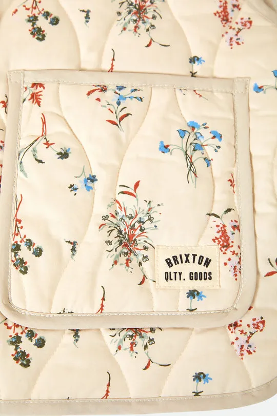 Field Floral Quilted Vest - Whitecap