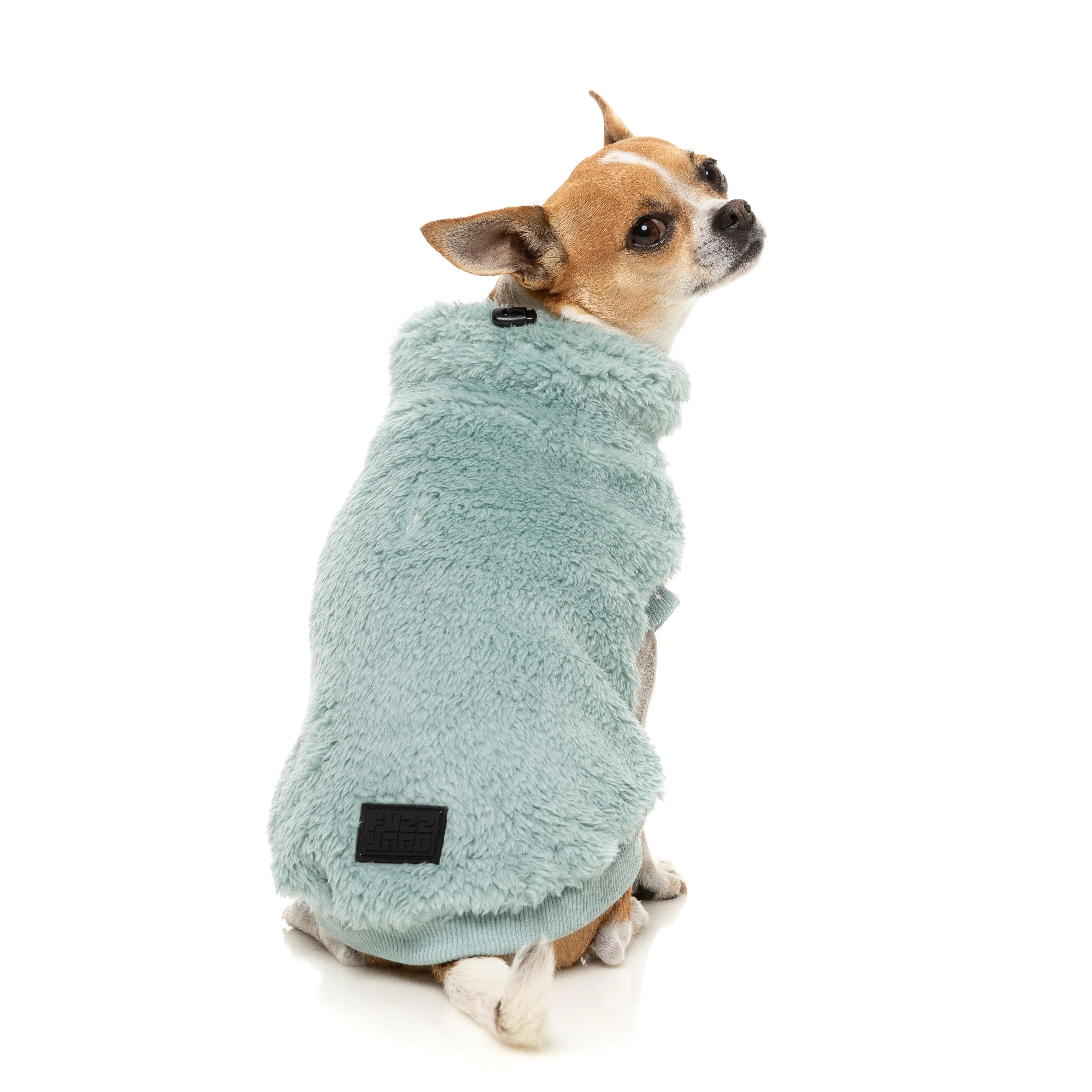 FuzzYard Dog Apparel Turtle Teddy 25 Sweater Arctic Blue Size 4