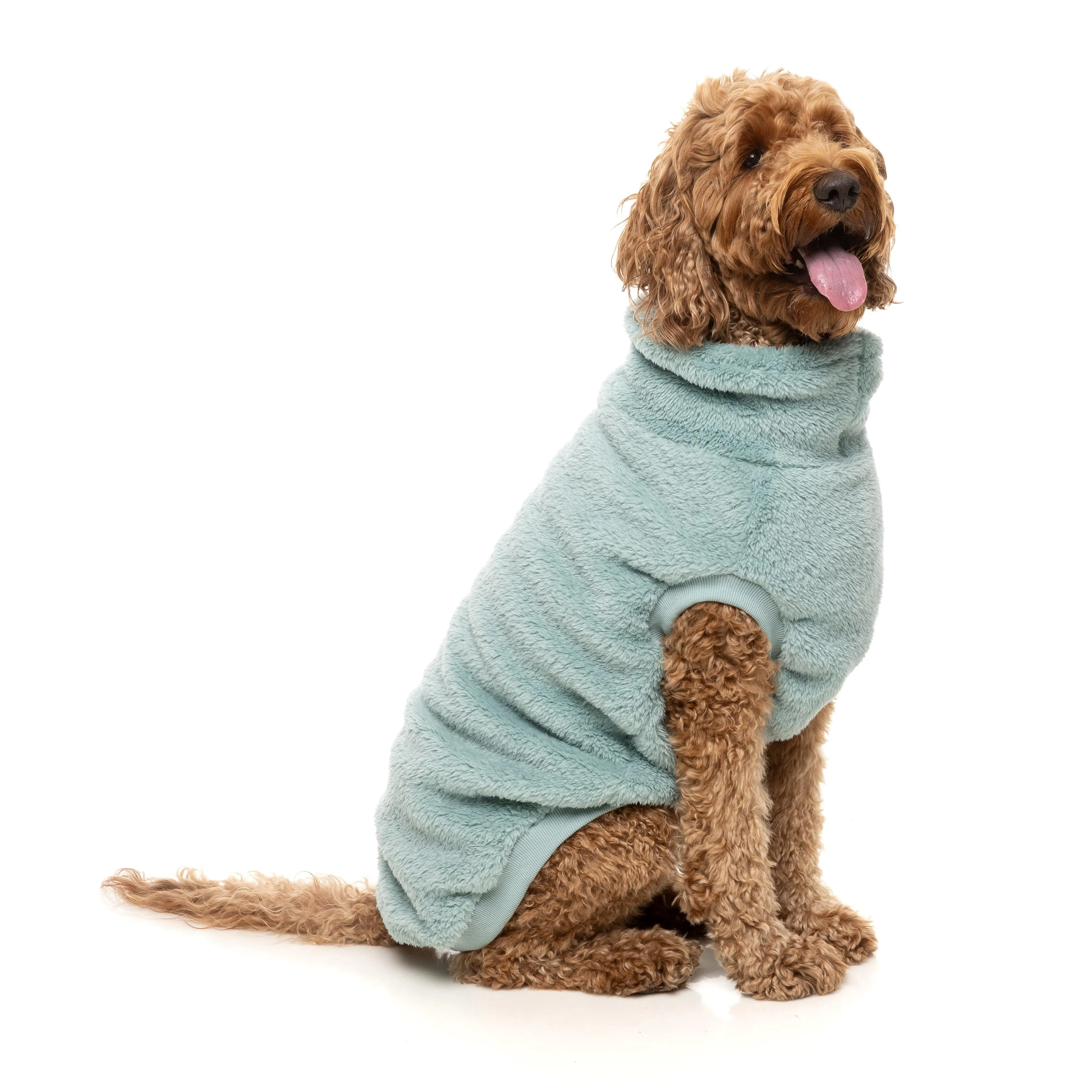 FuzzYard Dog Apparel Turtle Teddy 25 Sweater Arctic Blue Size 4