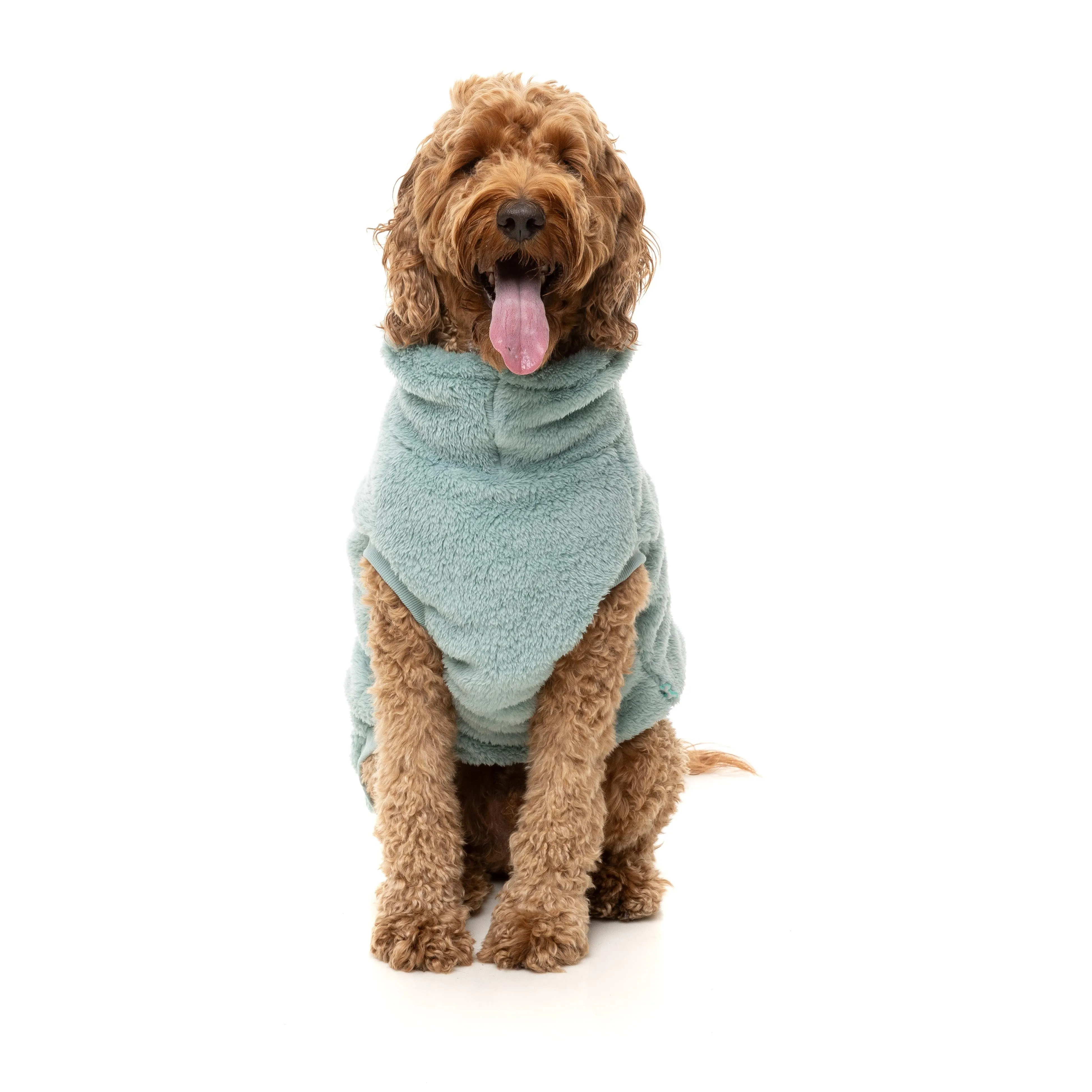 FuzzYard Dog Apparel Turtle Teddy 25 Sweater Arctic Blue Size 6