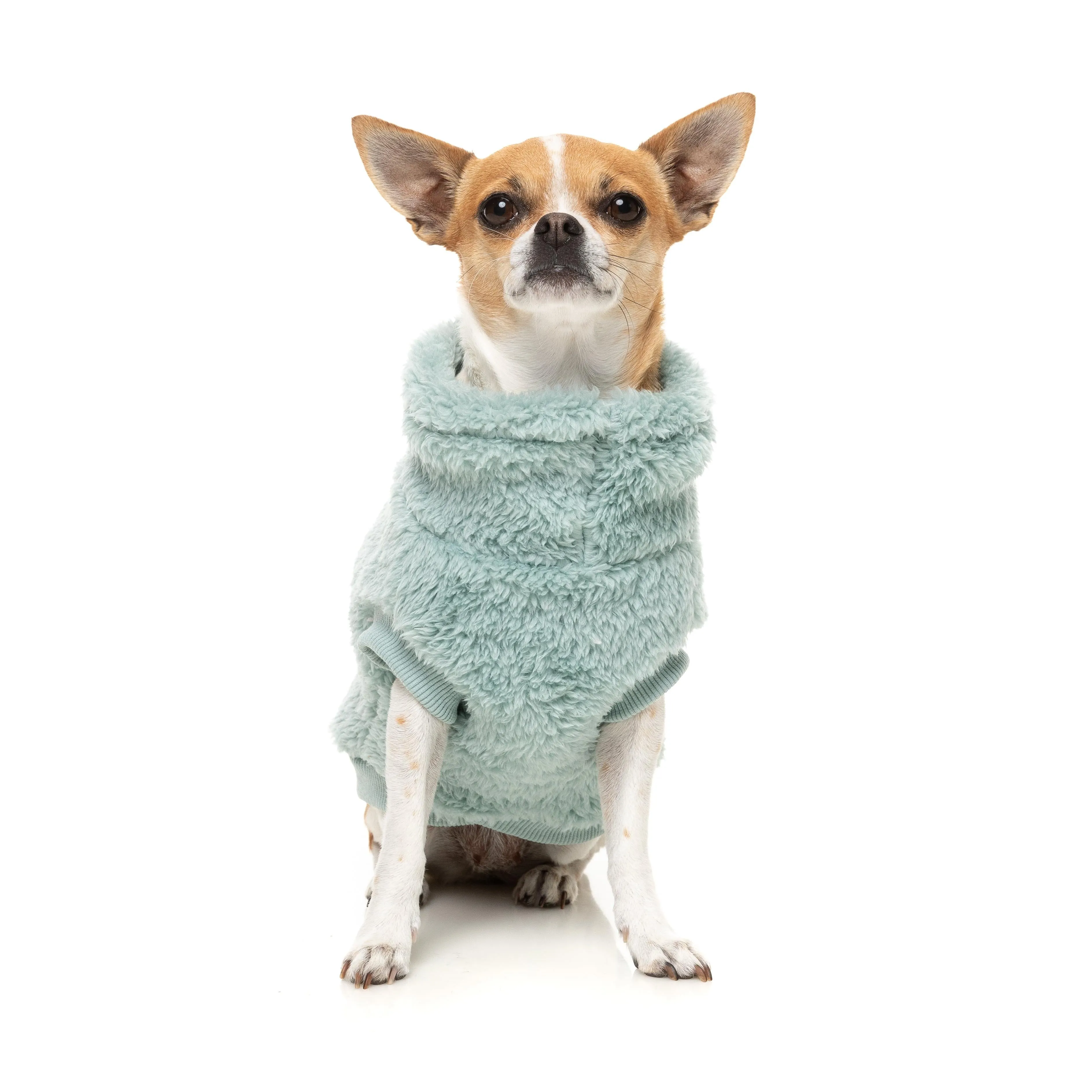 FuzzYard Dog Apparel Turtle Teddy 25 Sweater Arctic Blue Size 6