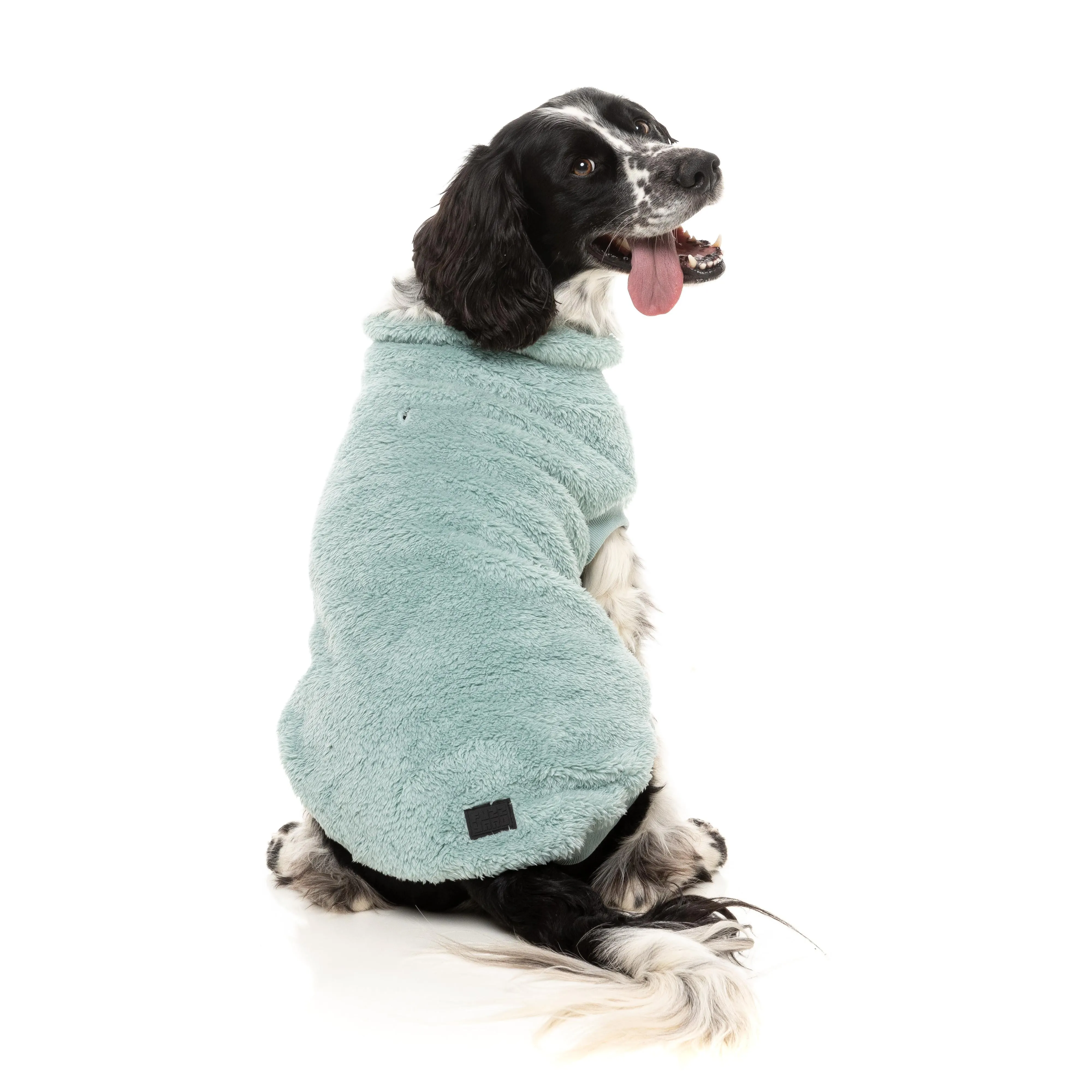 FuzzYard Dog Apparel Turtle Teddy 25 Sweater Arctic Blue Size 6