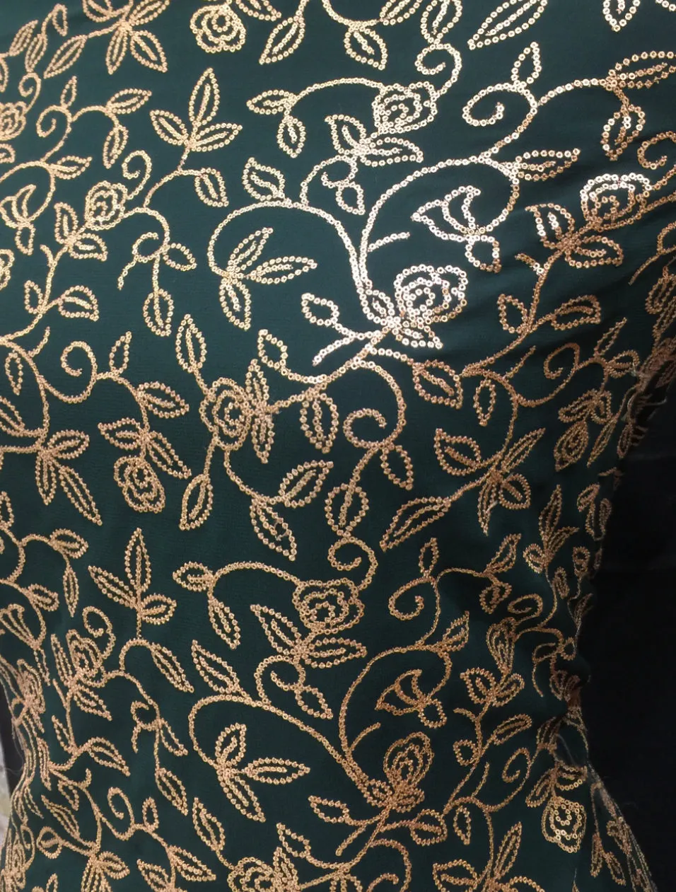 Georgette Unstitched Suit with Sequins Work and Chiffon Dupatta