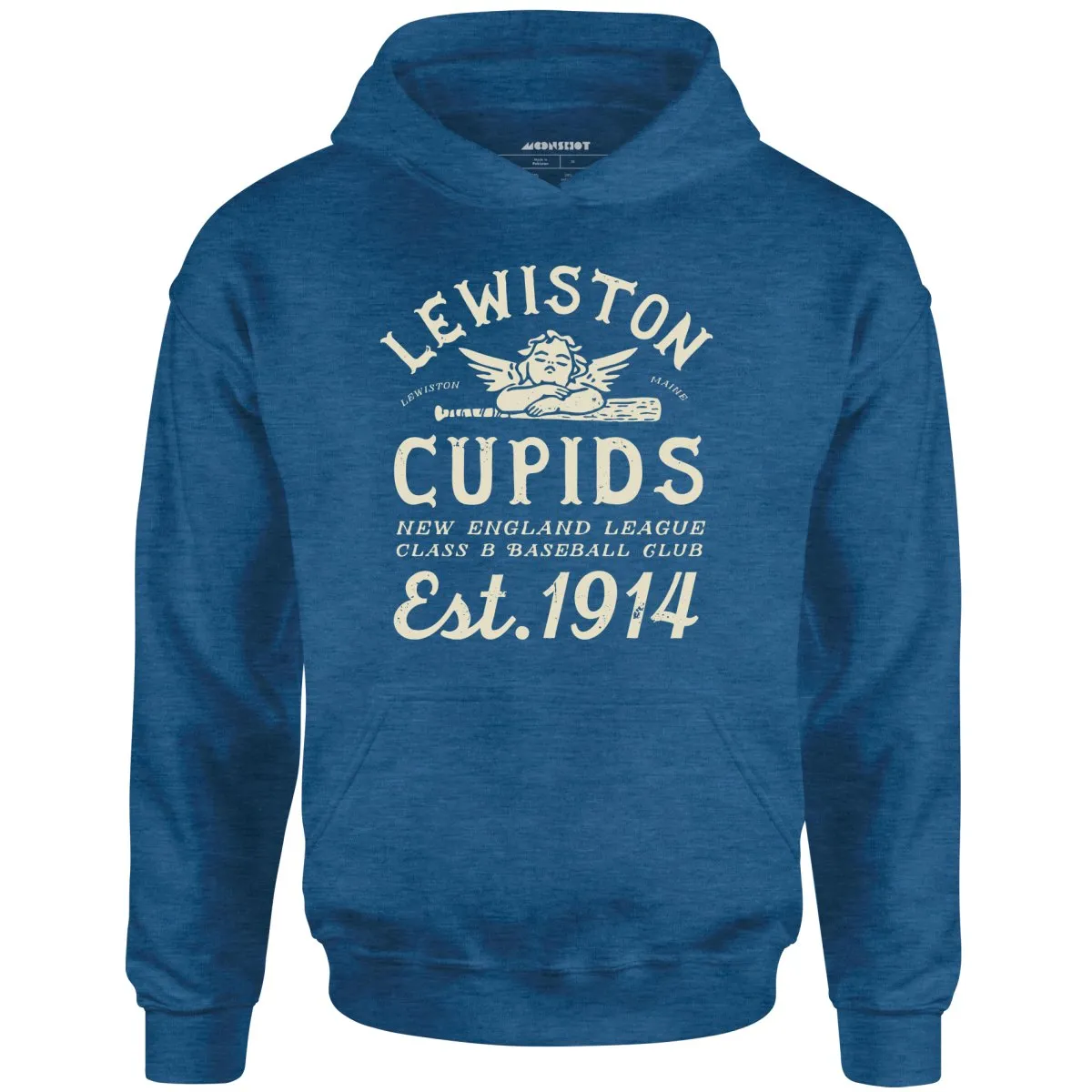 Lewiston Cupids - Maine - Vintage Defunct Baseball Teams - Unisex Hoodie