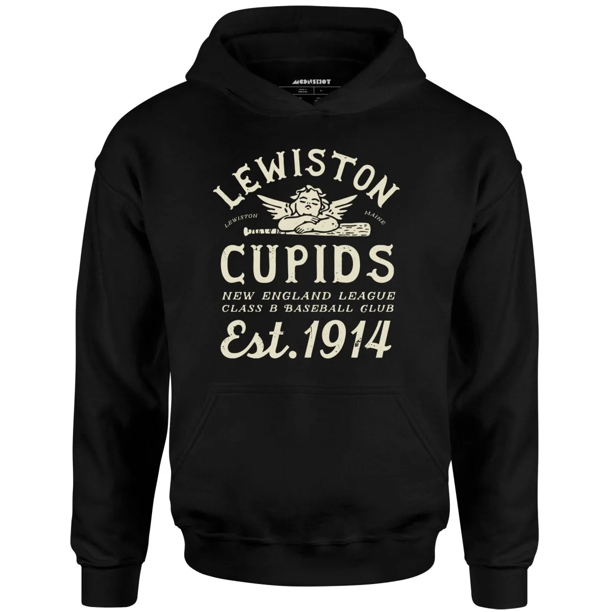 Lewiston Cupids - Maine - Vintage Defunct Baseball Teams - Unisex Hoodie