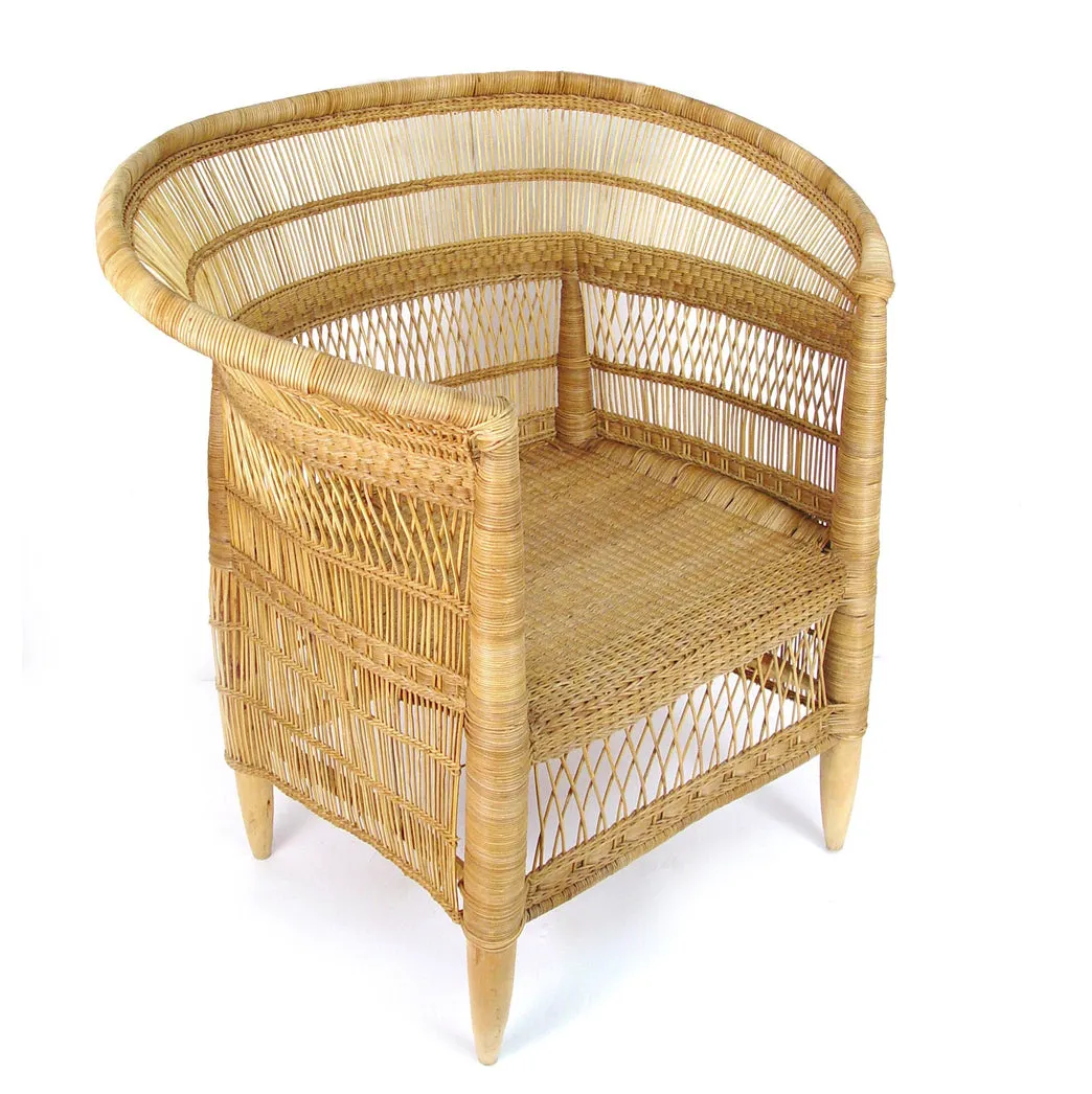 Malawi Woven Cane Wicker Arm Chair