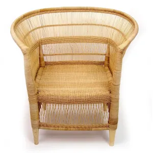 Malawi Woven Cane Wicker Arm Chair