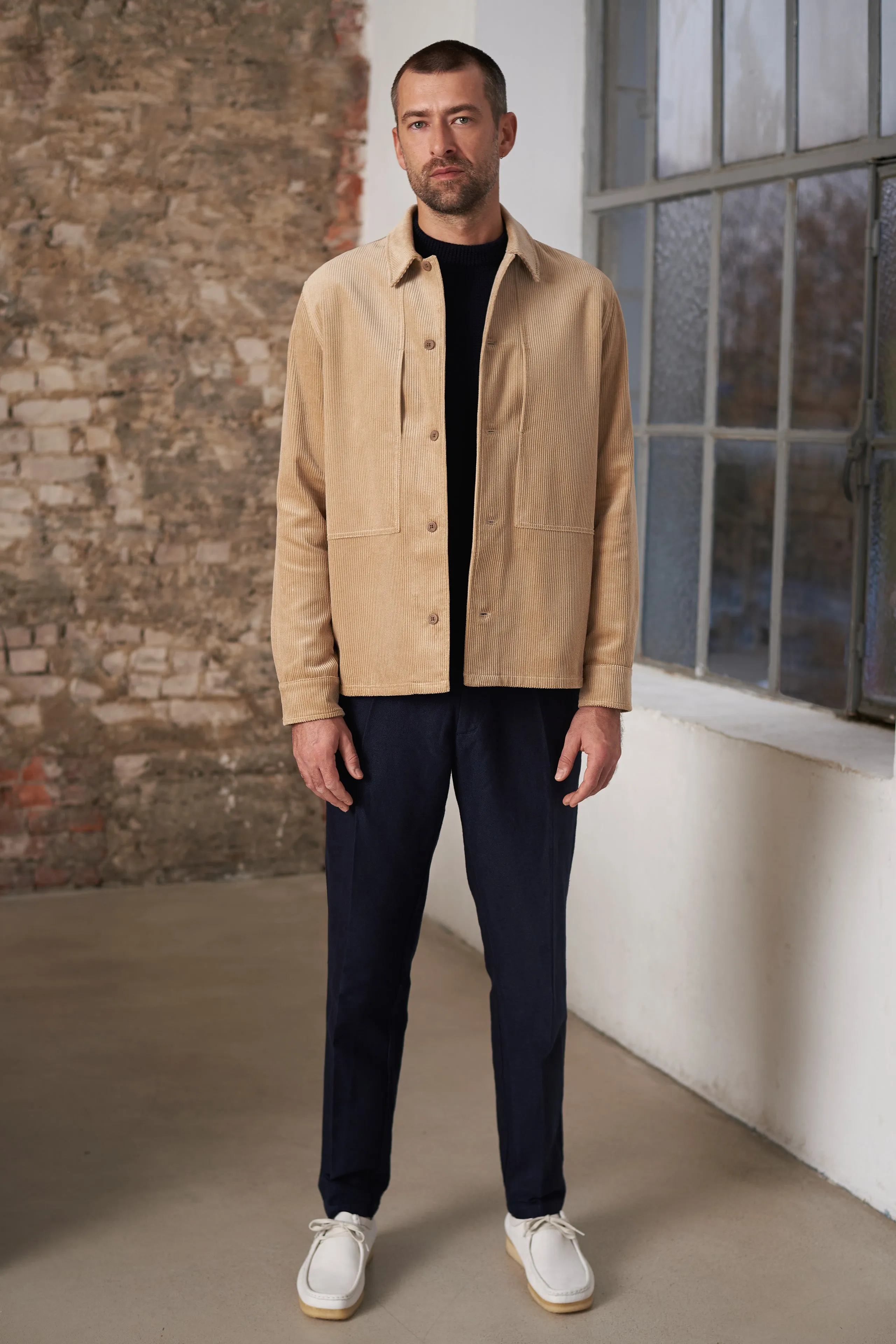 OWE overshirt eco corduroy sand