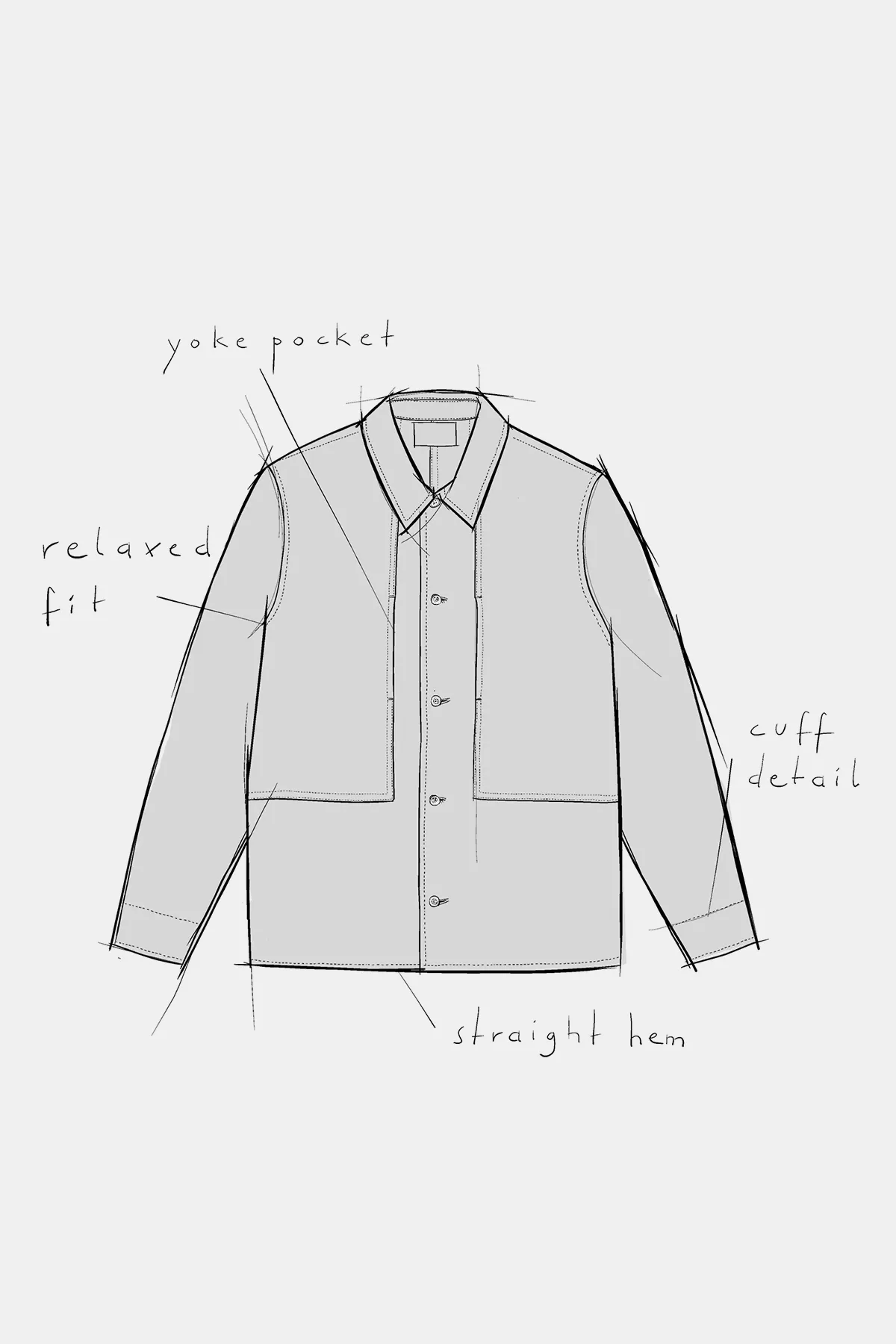 OWE overshirt eco corduroy sand