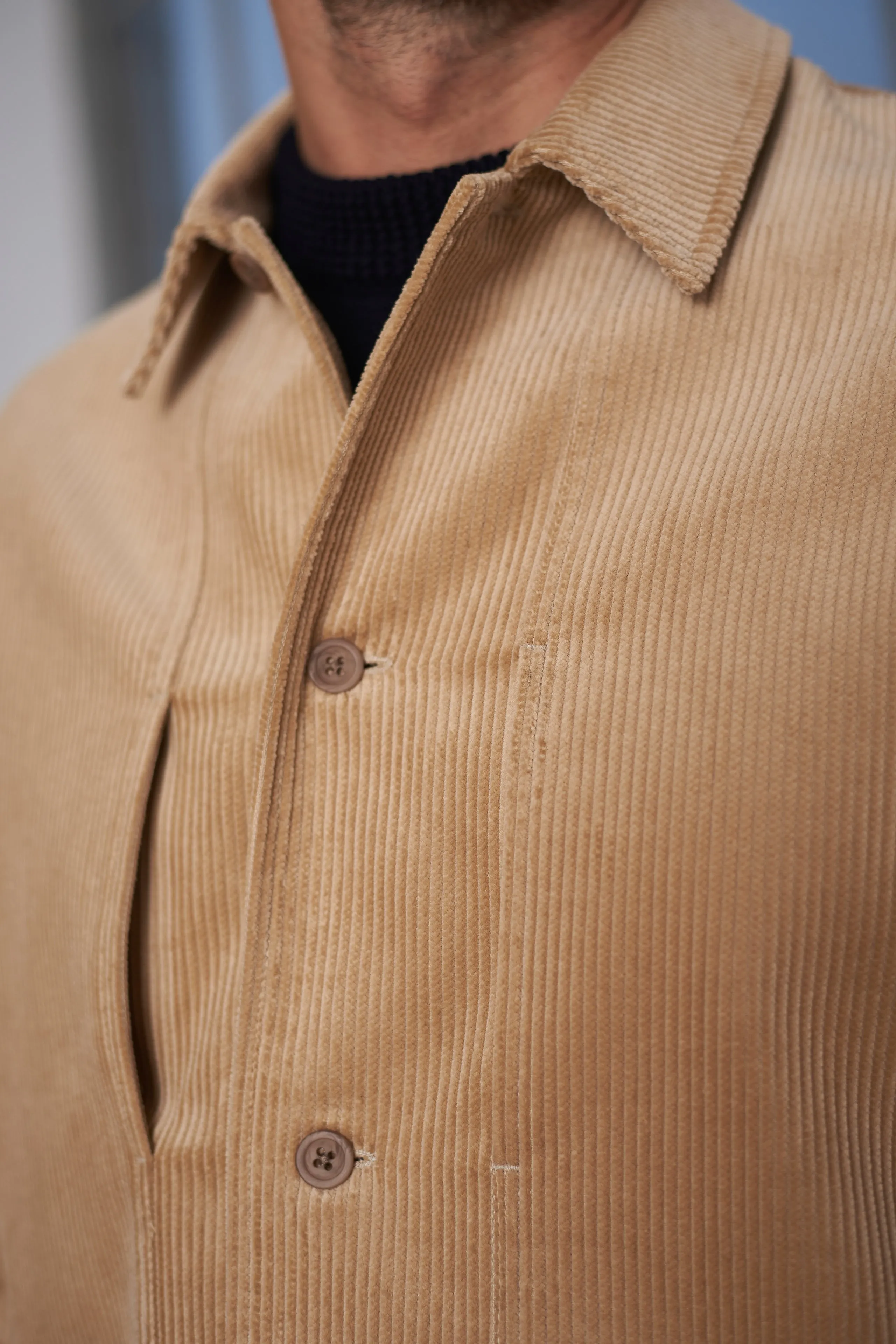 OWE overshirt eco corduroy sand