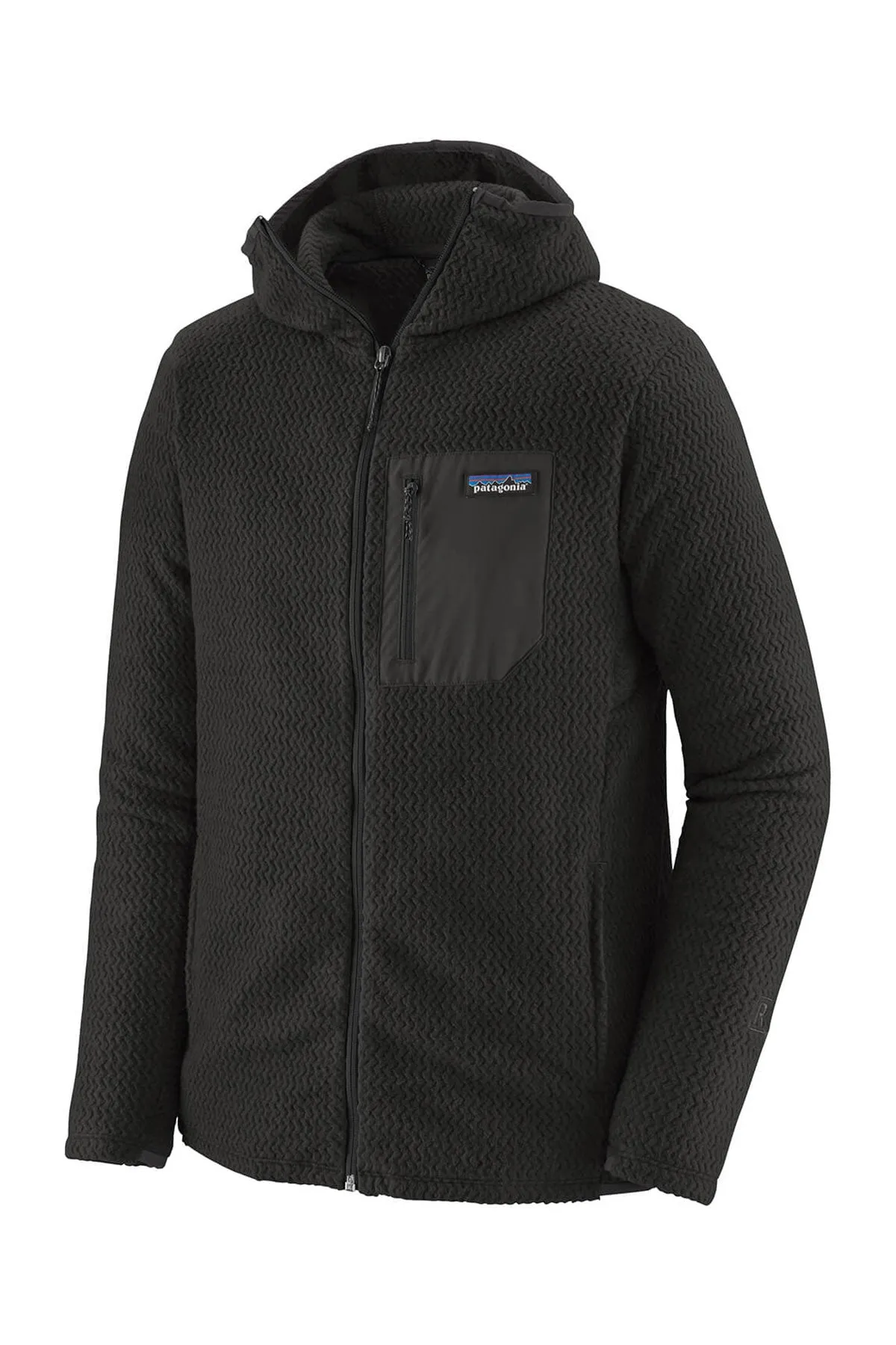 Patagonia Mens R1 Air Full-Zip Custom Hoodies, Black