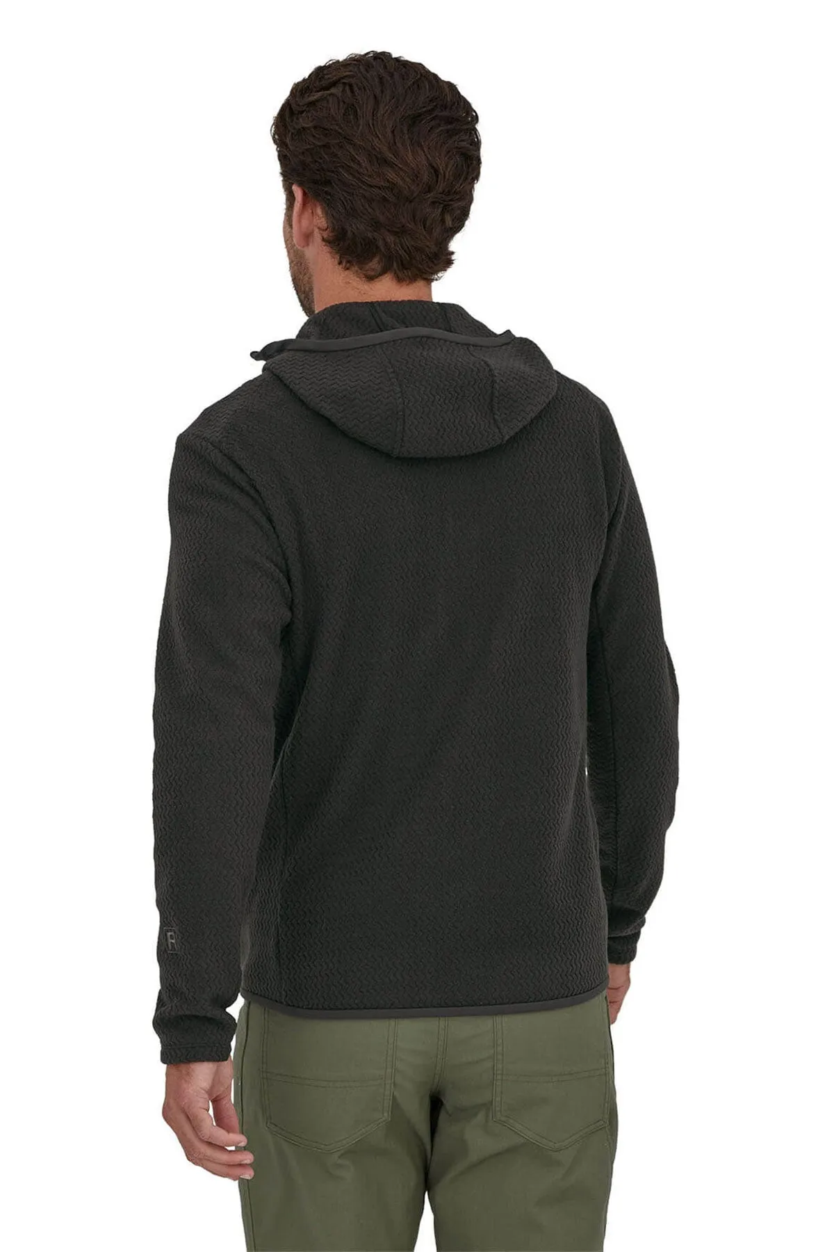 Patagonia Mens R1 Air Full-Zip Custom Hoodies, Black