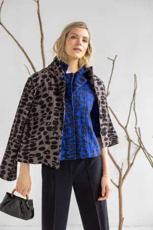 Pebble Weave Button Jacket