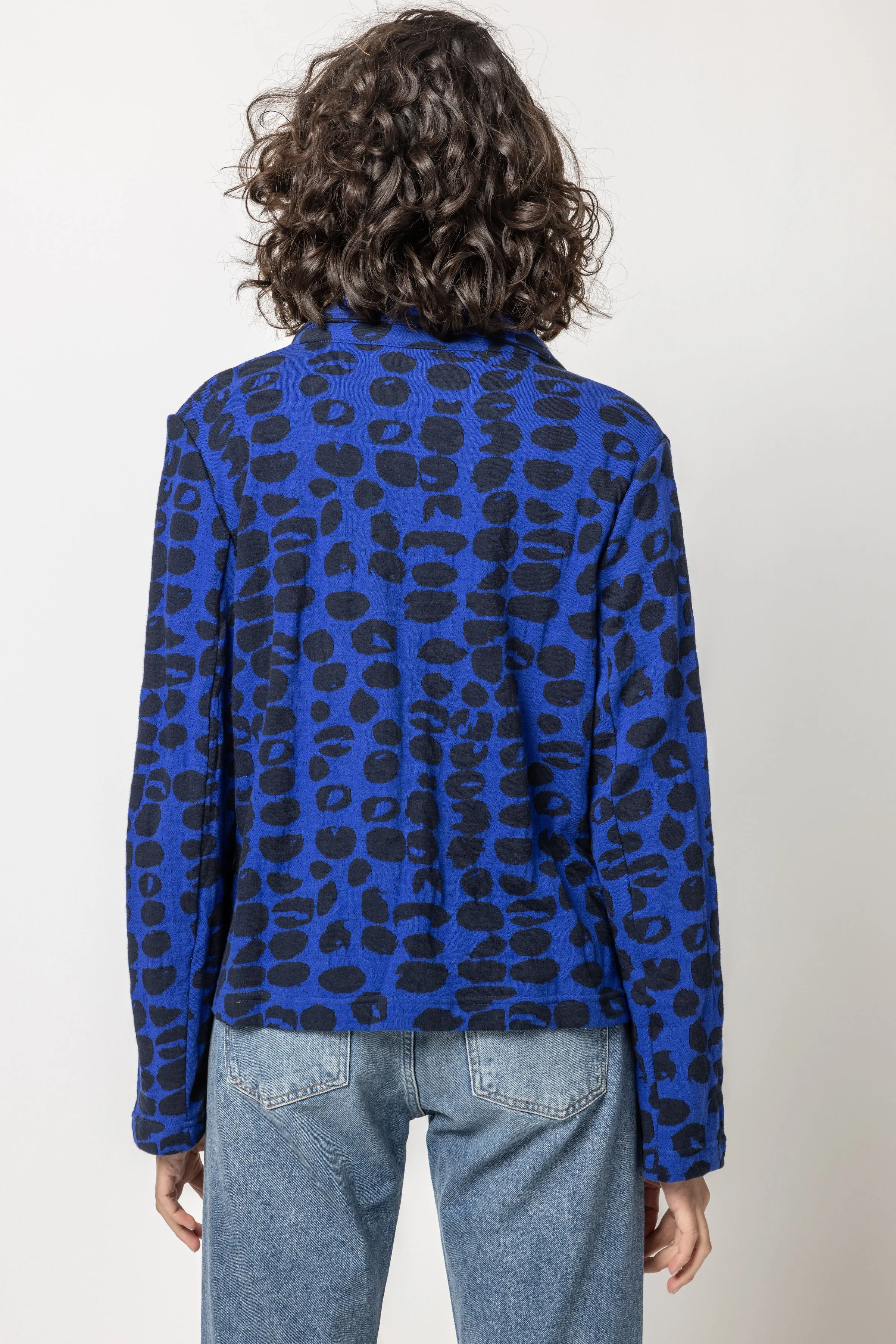 Pebble Weave Button Jacket