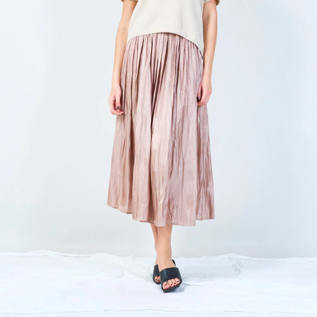 Pleated midi skirt wholesale