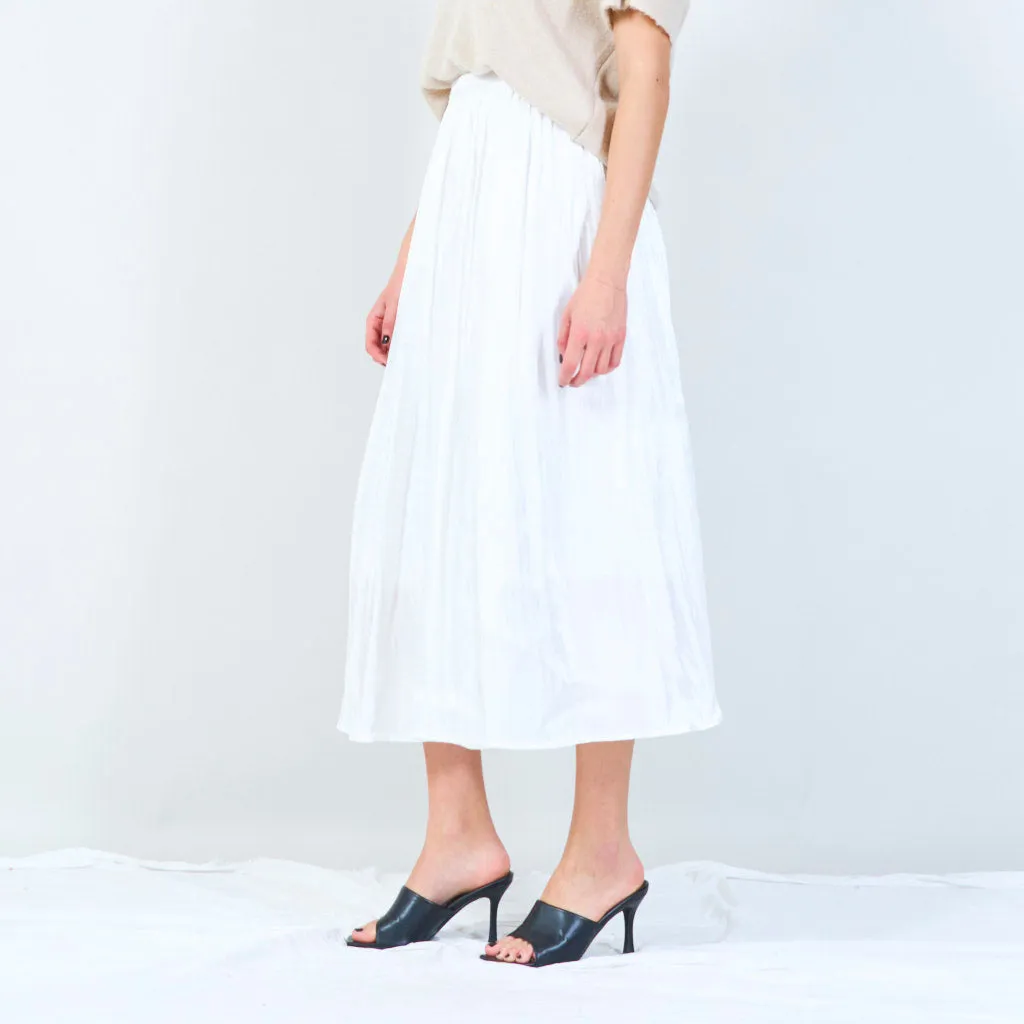 Pleated midi skirt wholesale