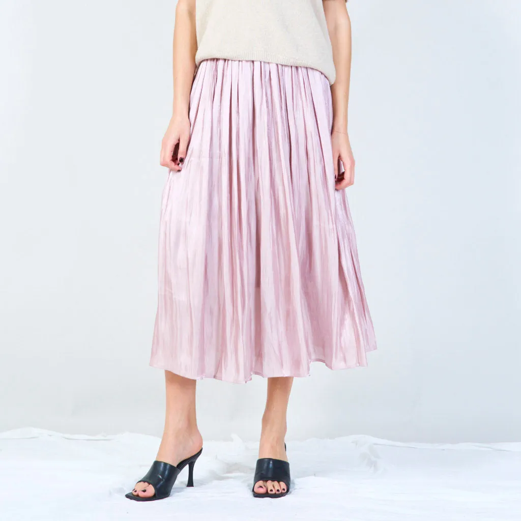 Pleated midi skirt wholesale