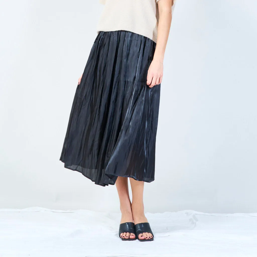 Pleated midi skirt wholesale