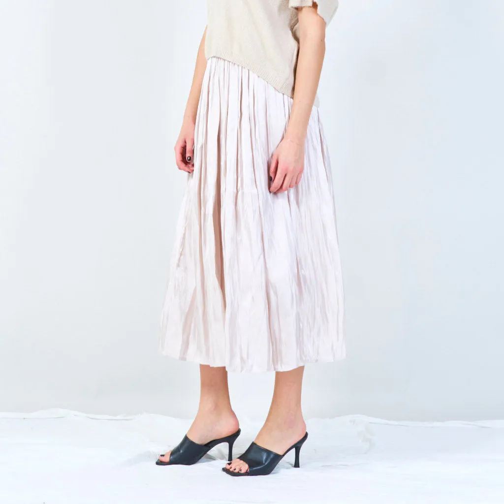 Pleated midi skirt wholesale