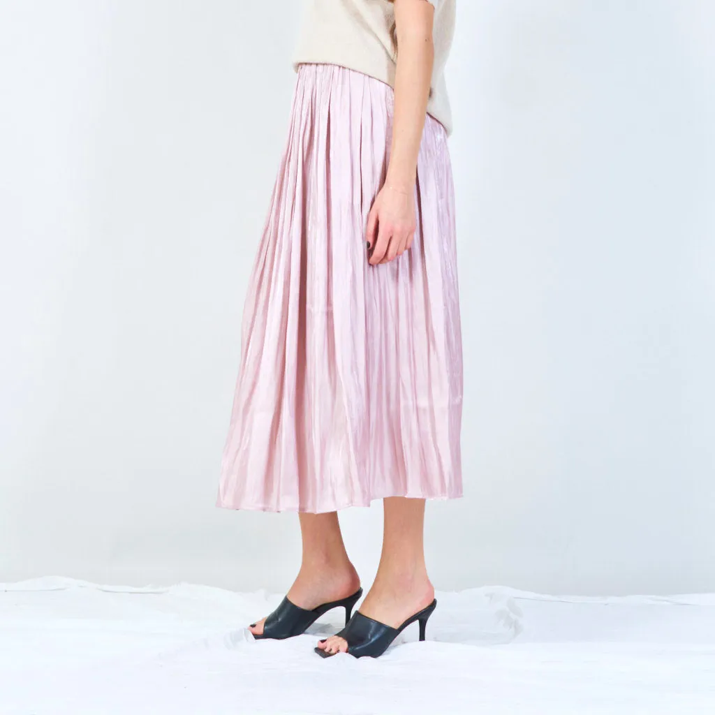 Pleated midi skirt wholesale