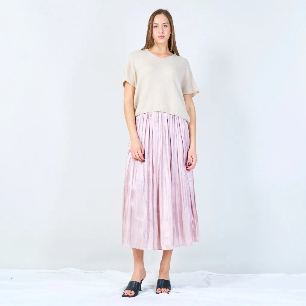 Pleated midi skirt wholesale