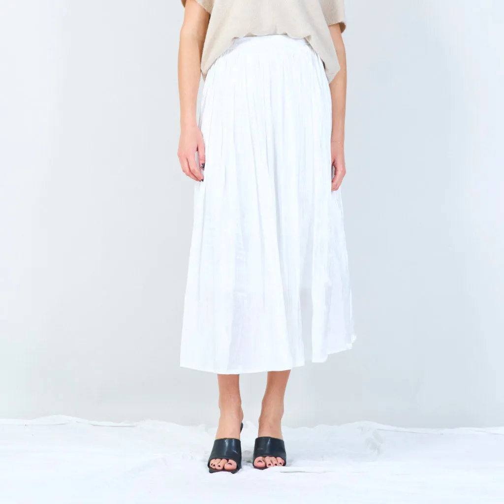 Pleated midi skirt wholesale