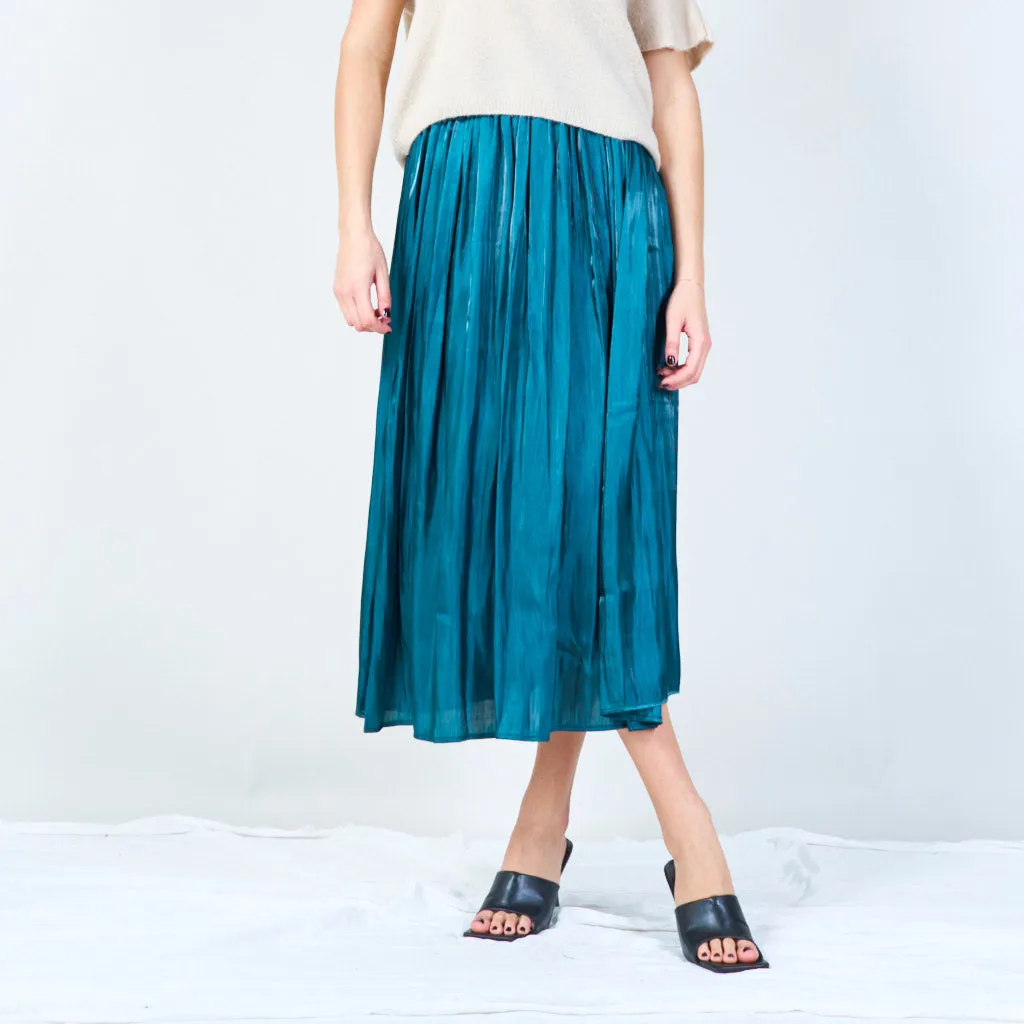 Pleated midi skirt wholesale