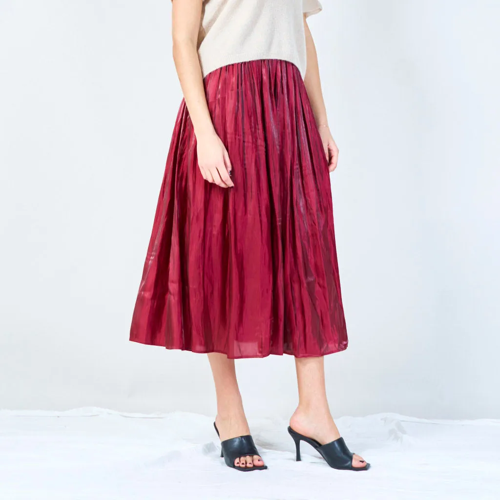 Pleated midi skirt wholesale