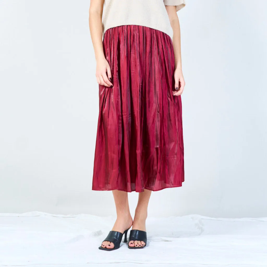 Pleated midi skirt wholesale