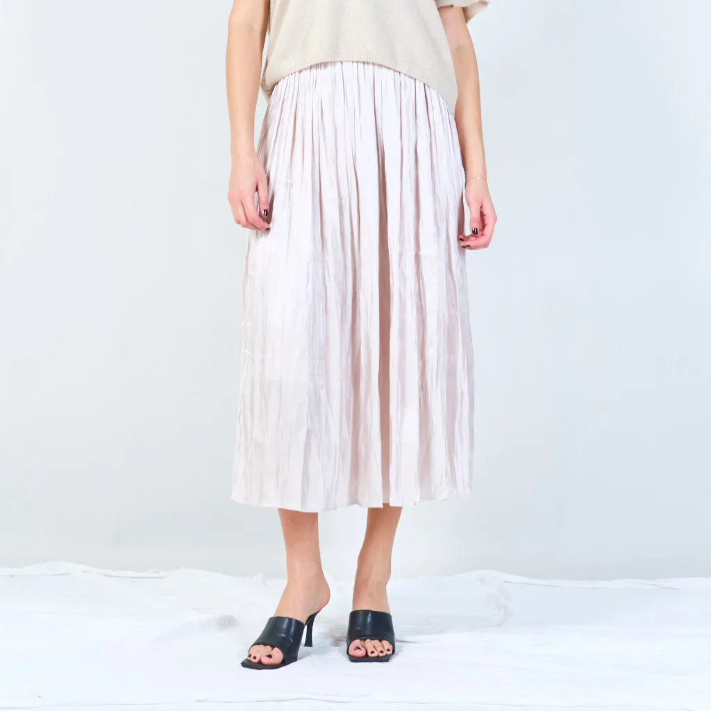 Pleated midi skirt wholesale