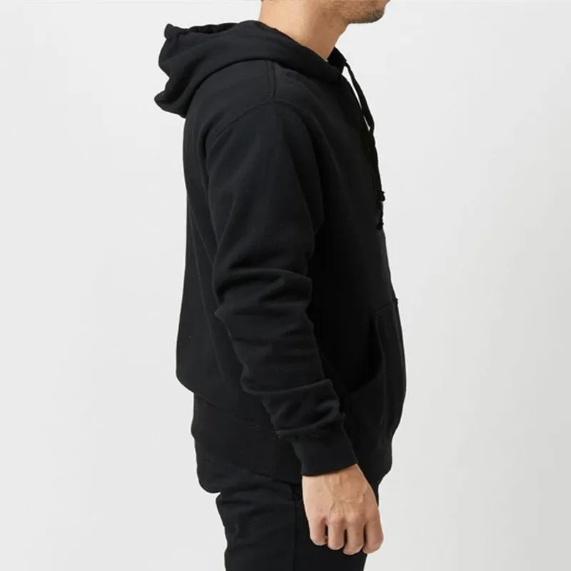 Pocket Solid Soft Casual Hoodies