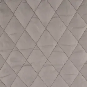 Quilted Polyester Lining - Silver