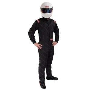 RaceQuip One Piece Multi Layer Fire Suit - Black - 3XL - 91609089