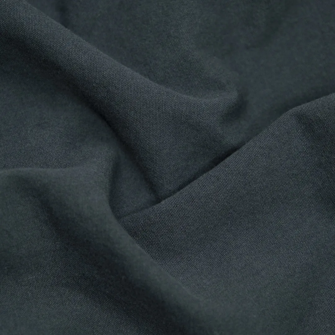 Remnant - 1.3m - 7oz Softened Organic Cotton - Petrol